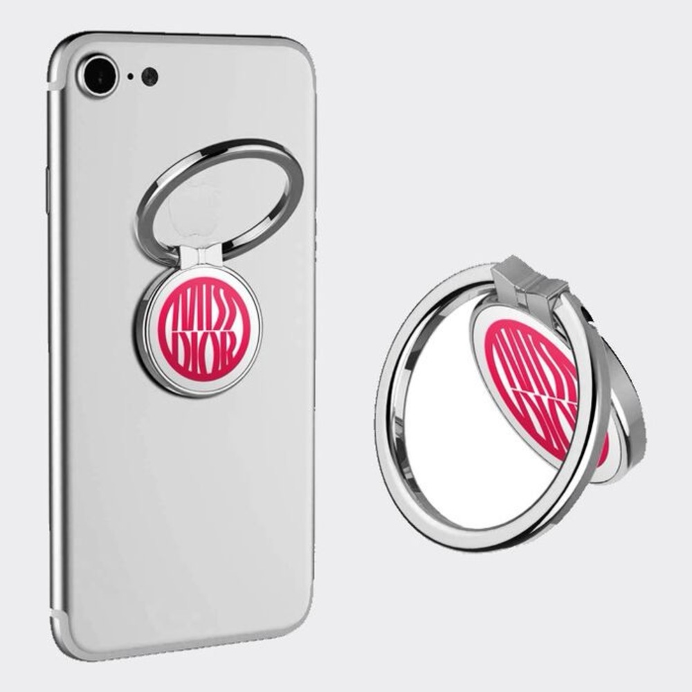 Miss Dior Phone Ring Holder - Silver and Pink